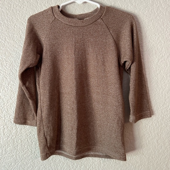 Esther & Jo The Raglan Sweater Heathered Brown size 2T - Picture 1 of 2